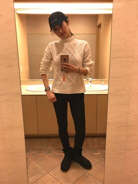 risaaxoxoさん（レディース・172cm）の冬コーディネート