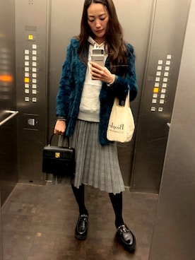 「VAN（バン）のアイテム（トップス）」を使った、risaaxoxoさん（レディース・172cm）の冬コーディネート