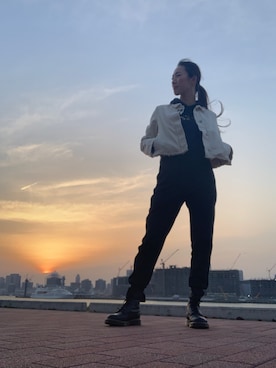 「WAVEN（ウォーヴン）のアイテム」を使った、risaaxoxoさん（レディース・172cm）の春コーディネート