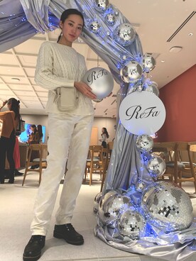 「MAISON SCOTCH（メゾンスコッチ）のアイテム（パンツ）」を使った、risaaxoxoさん（レディース・172cm）の秋コーディネート