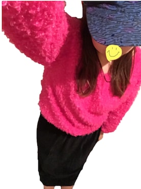 「ベロアスカート」｜「アイテム（キャップ）」を使った、032mさん（レディース・162cm）の冬コーディネート