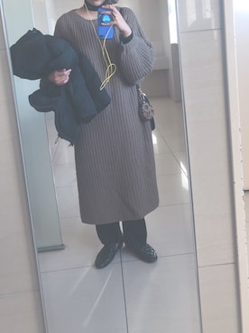 「MOUSSY（マウジー）のアイテム（財布/小物）」を使った、032mさん（レディース・162cm）の冬コーディネート