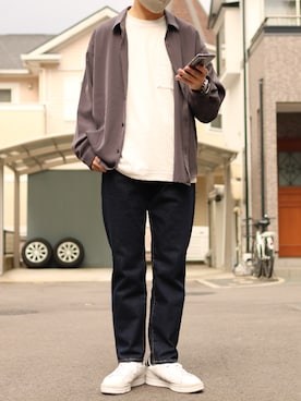 「Y's（ワイズ）のアイテム（スニーカー）」を使った、Payaoさん（メンズ・179cm）の春コーディネート