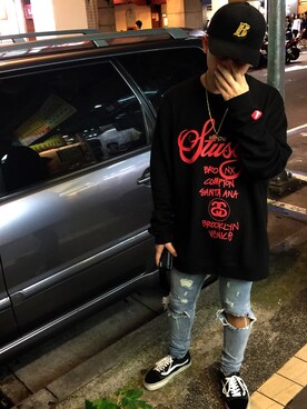 「hat」｜柳杰希さん（メンズ・165cm）の春コーディネート