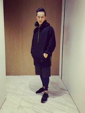 「rag & bone（ラグアンドボーン）のアイテム（マウンテンパーカー）」を使った、Selway Au-Yeung さん（メンズ・170cm）の冬コーディネート