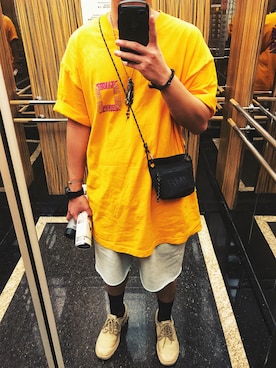 「The Hundreds（ザ ハンドレッツ）のアイテム」を使った、Davidさん（メンズ・170cm）の夏コーディネート