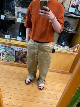 「orslow」｜「アイテム（アクセサリー）」を使った、HYOKIさん（メンズ・170cm）の秋コーディネート