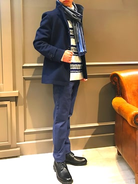 内田さん（メンズ・182cm）の冬コーディネート