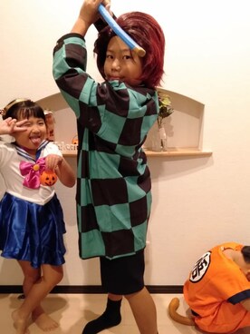 「halloween」｜「アイテム（ジャケット/アウター）」を使った、みっとさん（キッズ・110cm）の秋コーディネート