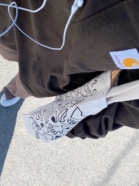 「RETRO GIRL（レトロガール）のタックセミフレアパンツ（その他パンツ）」を使った、Kya®️inさん（レディース・161cm）の春コーディネート