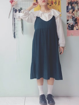「PAZZO」｜「アイテム（ワンピース/ドレス）」を使った、ziさん（レディース・157cm）の春コーディネート