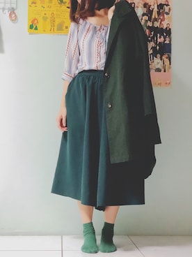 「PAZZO」｜「アイテム（ジャケット/アウター）」を使った、ziさん（レディース・157cm）の秋コーディネート