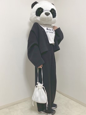 「部屋撮り」｜pandasandesuyoさん（レディース・156cm）の春コーディネート