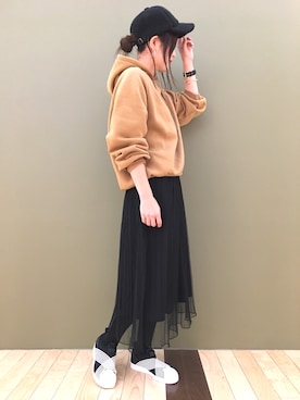 「Marc by Marc Jacobs（マークバイマークジェイコブス）のアイテム（腕時計）」を使った、ふっじーさん（レディース・164cm）の冬コーディネート