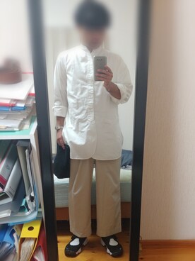 「SEEALL（シーオール）のアイテム（シャツ/ブラウス）」を使った、ピローさん（メンズ・170cm）の夏コーディネート