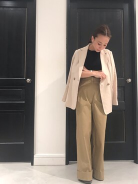 「Banner Barrett（バナーバレット）のアイテム（テーラードジャケット）」を使った、miyu___kiさん（レディース・153cm）の春コーディネート