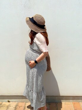 「アイテム（デジタル腕時計、ピンク系）」を使った、yupoさん（レディース・155cm）の夏コーディネート