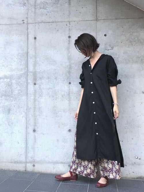 sakiko｜ETRE TOKYOのシャツワンピースを使ったコーディネート - WEAR