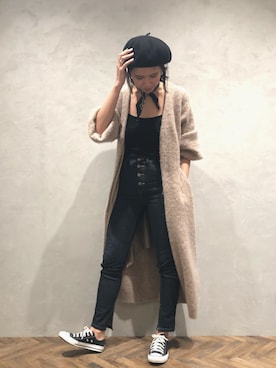 「ETRE TOKYO（エトレトウキョウ）のアイテム（その他アウター）」を使った、sakikoさん（レディース・169cm）の秋コーディネート