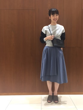 「YAHKI（ヤーキ）のYAHKI YH-132（ショルダーバッグ）」を使った、な つ みさん（レディース・170cm）の秋コーディネート