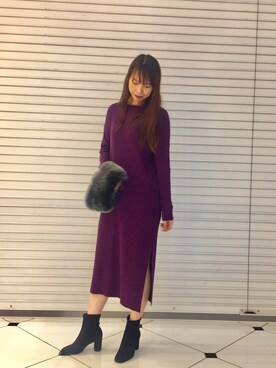 な つ みさん（レディース・170cm）の冬コーディネート