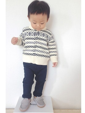 「GAPbaby」｜𝕐𝕦𝕦𝕣𝕚 さん（キッズ・80cm）の冬コーディネート