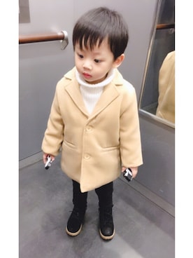 「息子服」｜𝕐𝕦𝕦𝕣𝕚 さん（キッズ・90cm）の冬コーディネート