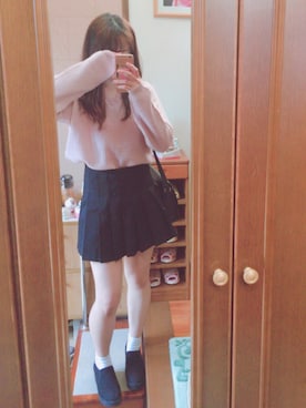 「オルチャンファッション」｜「アイテム（スリッポン）」を使った、Riさん（レディース・157cm）の秋コーディネート