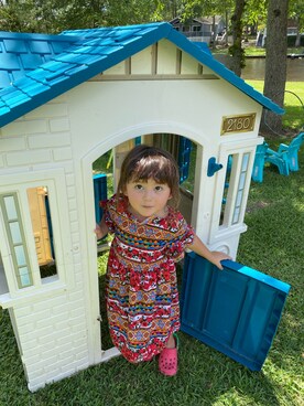 「アイテム（ワンピース/ドレス）」を使った、年子3人⭐︎ママさん（キッズ・90cm）の夏コーディネート