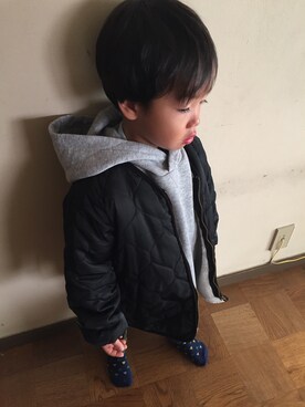 「公園コーデ」｜「アイテム（ブルゾン）」を使った、ポポさん（レディース・164cm）の冬コーディネート