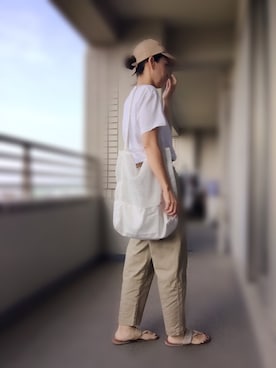 「RED KAP（レッドキャップ）のアイテム」を使った、あいかさん（レディース・163cm）の夏コーディネート