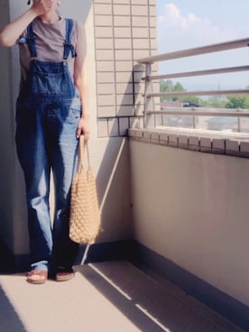 「Chico（チコ）のアイテム（オールインワン・サロペット）」を使った、あいかさん（レディース・163cm）の夏コーディネート