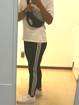 「NIKE(ナイキ)のアイテム(ショルダーバッグ)」を使った、REONさん(メンズ・180cm)の夏コーディネート