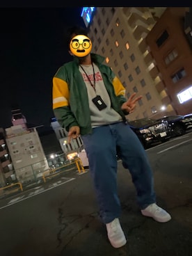「XLARGE（エクストララージ）のアイテム（財布/小物）」を使った、とまとさん（メンズ・175cm）の春コーディネート