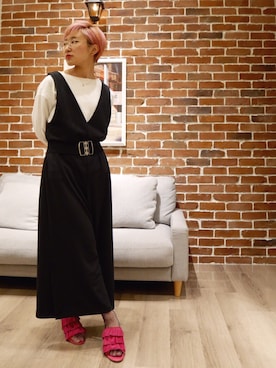 「NICAL（ニカル）のアイテム」を使った、WA ORientalTRaffic 高岡店さん（レディース・160cm）の春コーディネート