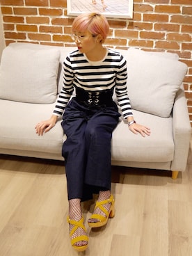 「美女と野獣キャンペーン」｜WA ORientalTRaffic 高岡店さん（レディース・160cm）の春コーディネート