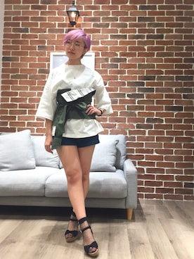 「コルセット」｜WA ORientalTRaffic 高岡店さん（レディース・160cm）の夏コーディネート