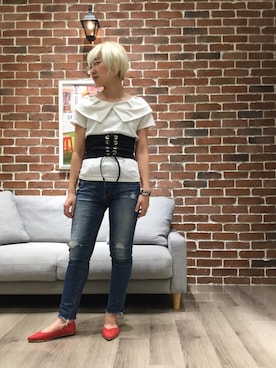 「コルセット」｜WA ORientalTRaffic 高岡店さん（レディース・160cm）の秋コーディネート