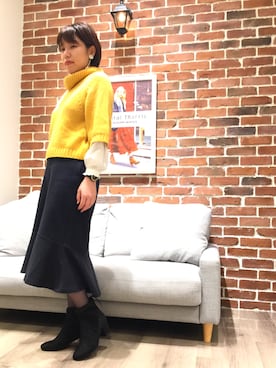 「ストレッチブーツ」｜WA ORientalTRaffic 高岡店さん（レディース・160cm）の秋コーディネート