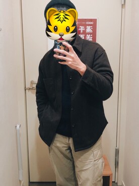 「毛衣」｜誌さん（メンズ・170cm）の冬コーディネート