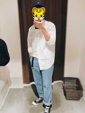 「Noritakeのアイテム（帽子）」を使った、誌さん（メンズ・170cm）の春コーディネート