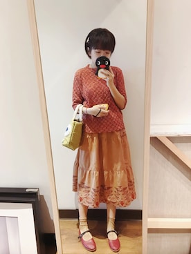 「日常」｜「アイテム（その他トップス）」を使った、四-空-五さん（レディース・159cm）の秋コーディネート