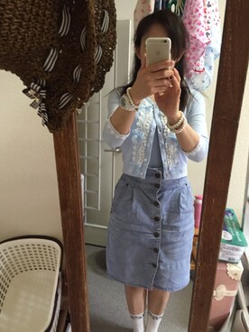 「LIZ LISA（リズリサ）のアイテム（その他アウター）」を使った、Akemi   さん（レディース・157cm）の秋コーディネート