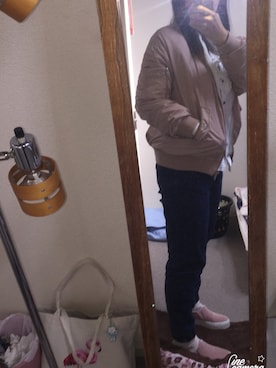 「Honeys（ハニーズ）のアイテム（スリッポン）」を使った、Akemi   さん（レディース・157cm）の秋コーディネート