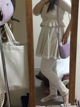 「LIZ LISA（リズリサ）のアイテム（トレンチコート）」を使った、Akemi   さん（レディース・157cm）の春コーディネート