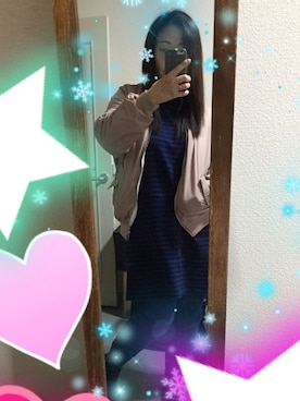 「仕事着」｜「アイテム（ブルゾン）」を使った、Akemi   さん（レディース・156cm）の冬コーディネート