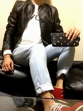 「Paul Smith（ポールスミス）のアイテム（財布）」を使った、なおきさん（メンズ・168cm）の春コーディネート