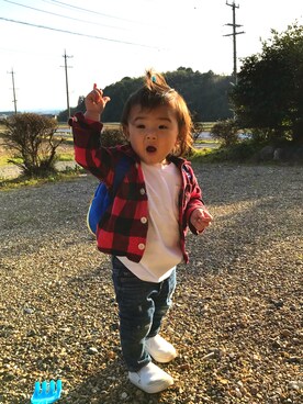「babygap」｜「アイテム（スリッポン）」を使った、Yu☺︎さん（キッズ・80cm）の春コーディネート