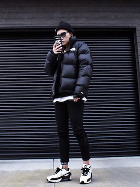 「UNIQLO（ユニクロ）のWOMEN ウルトラストレッチジーンズ（デニムパンツ）」を使った、Yu☺︎さん（レディース・150cm）の冬コーディネート