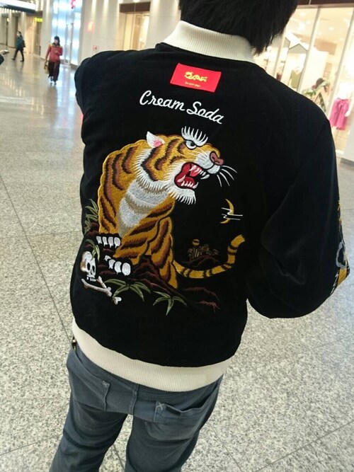 最安値 クリームソーダ スカジャン スカジャン Labelians Fr